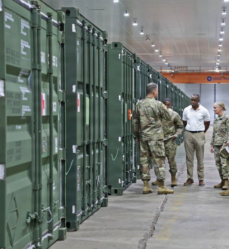 Army Deputy G-4 Tours Agila Port Facilities